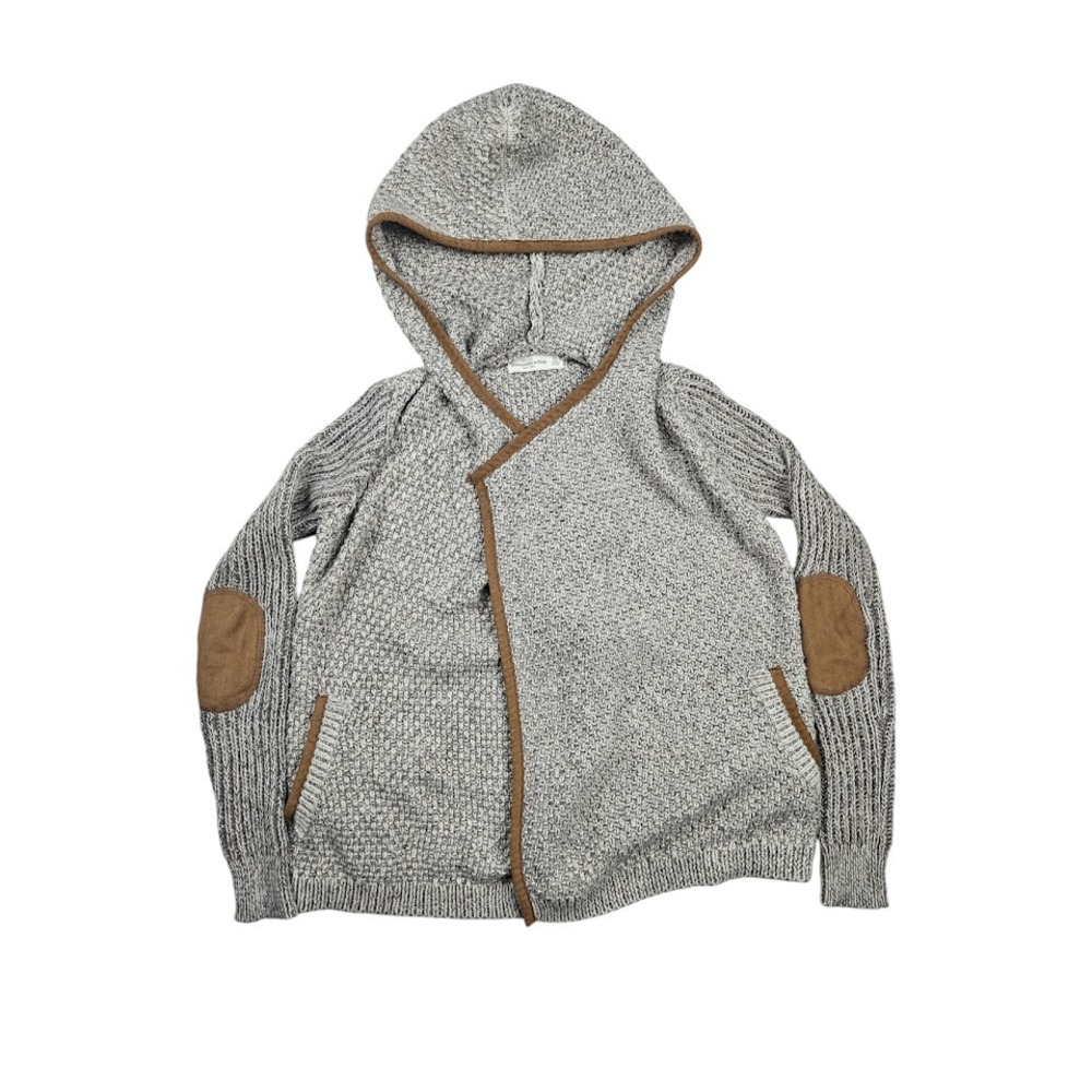 Abercrombie & Fitch Sweater Womens Size XS‎ Gray Knit Preppy Cottagecore Hoodie